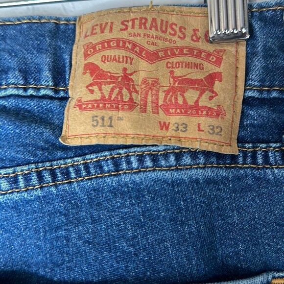 Levi’s 511 Mens Straight Leg Jeans size 33x32 - Picture 4 of 10